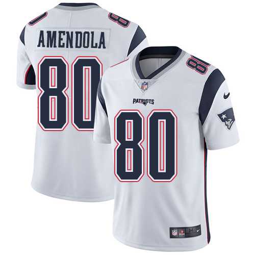 Nike New England Patriots #80 Danny Amendola White NFL Vapor Untouchable Limited Jersey,We sell and wholesale Nike New England Patriots #80 Danny Amendola White NFL Vapor Untouchable Limited Jersey on line form chian!
